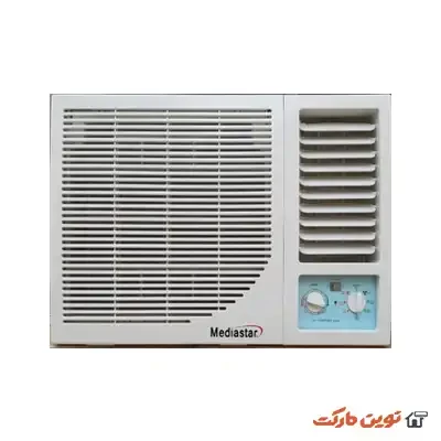 کولر گازی پنجره ایی 24000 مدیا استار دو حالته گرمایش و سرمایش با گاز R410A کلاس آب و هوایی T3مناطق گرمسیری مدل MS-W24Ultra